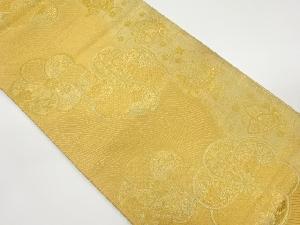 捻花に蝶模様織出し袋帯